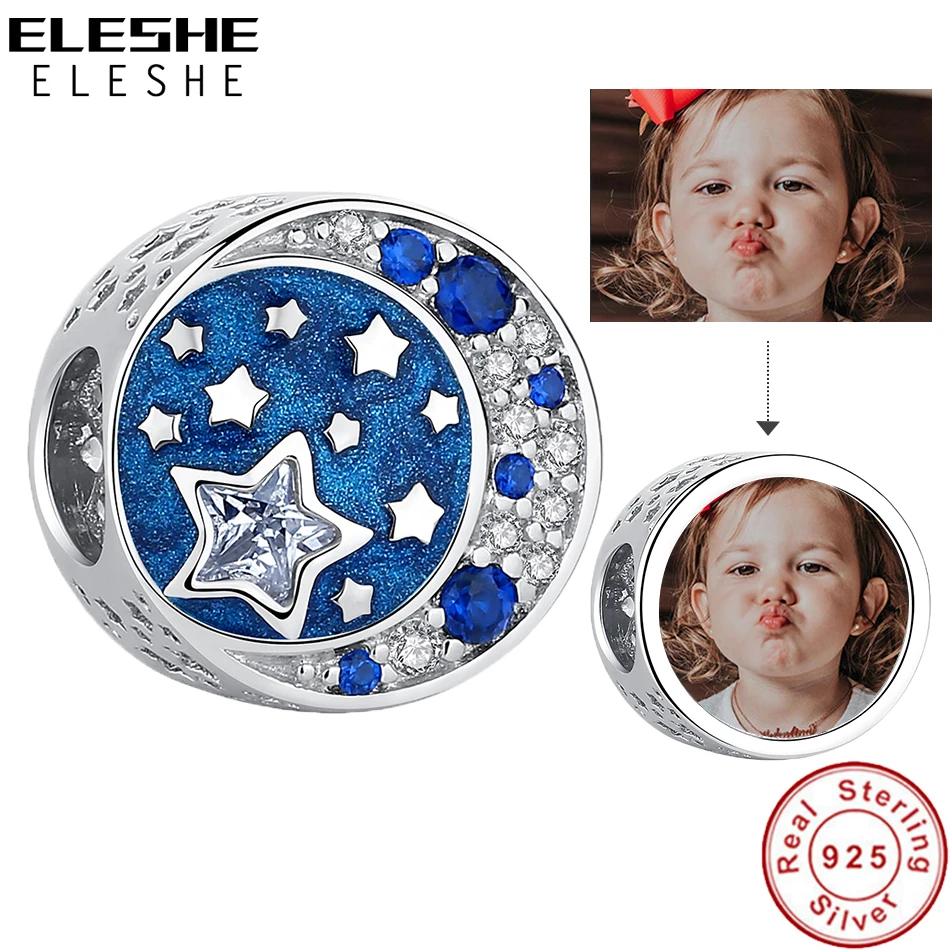 Бусины шармы из серебра 100% пробы с фото на заказ|Индивидуальные Бусины| |