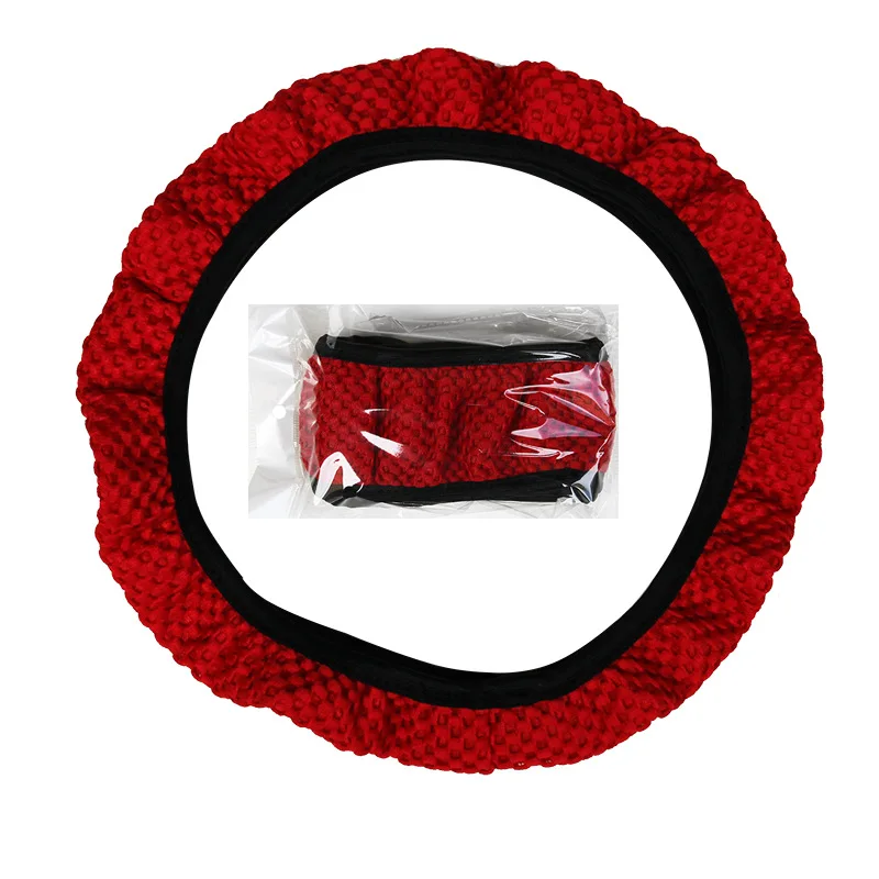 

Car Steering Wheel Cover Breathable Anti Slip Steering Covers Suitable 37-38cm Auto steering wheel protective Decoration