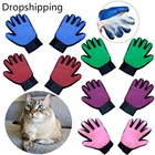 Прямая поставка, перчатки для удаления кошачьей шерсти, щетка для вычесывания домашних животных, эффективный массаж для собак и кошек