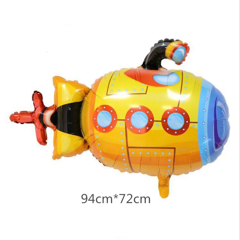 1 шт. мультяшный автомобиль пожарная машина алюминиевая пленка поезд воздушный