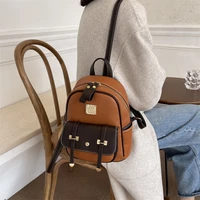 fashionable travel bags for women 2021 new small school backpack casual luxury quality leisure retro womens leather backpack