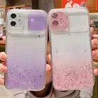 Защитный чехол с блестками для Samsung S21, A72, A52, A32, A10, A12, A22, A51, A71, 4G, A21S, A02S, A03S, Мягкий противоударный чехол