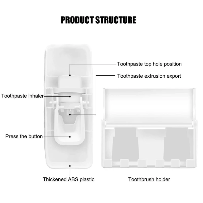 5 держатель для зубной щетки автоматический пасты набор соковыжималок