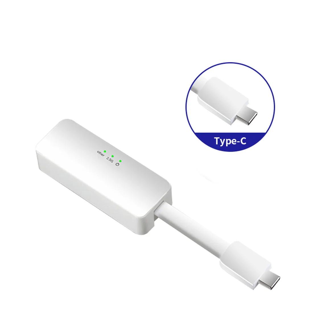 

DIEWU Wired USB 3.0/Type-C To Gigabit Ethernet RJ45 Interface 2.5G Network Adapter 10/100/1000 Mbps Network Card USB LAN Card