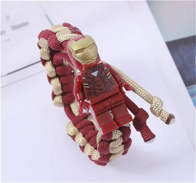 style 1 Marvel Мстители браслет железный человек Бэтмен Капитан Америка Супергерои строительные игрушки Фигурки дети подарок на день рождения - Цвет: style 1
