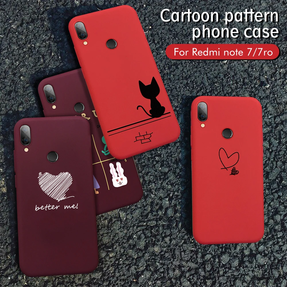 CASPTM Patterned Case For Xiaomi Redmi K20 7 6A 6 Pro Phone Cover Note 5 Soft TPU Silicon Protector Funda |