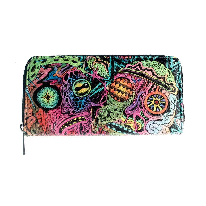 Женские Длинные кошельки на молнии дизайнерский кошелек Женская кредитная карта