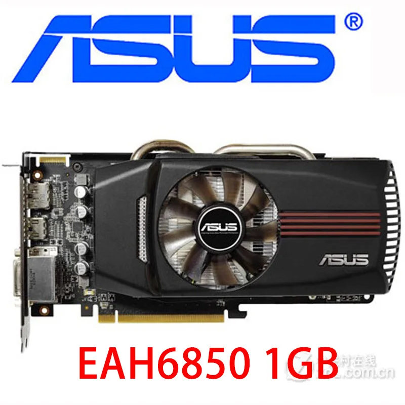 Видеокарта ASUS EAH6850 1 ГБ 256 бит GDDR5 графическая карта AMD серии 6800 Radeon HD 6850 HDMI DVI H6850