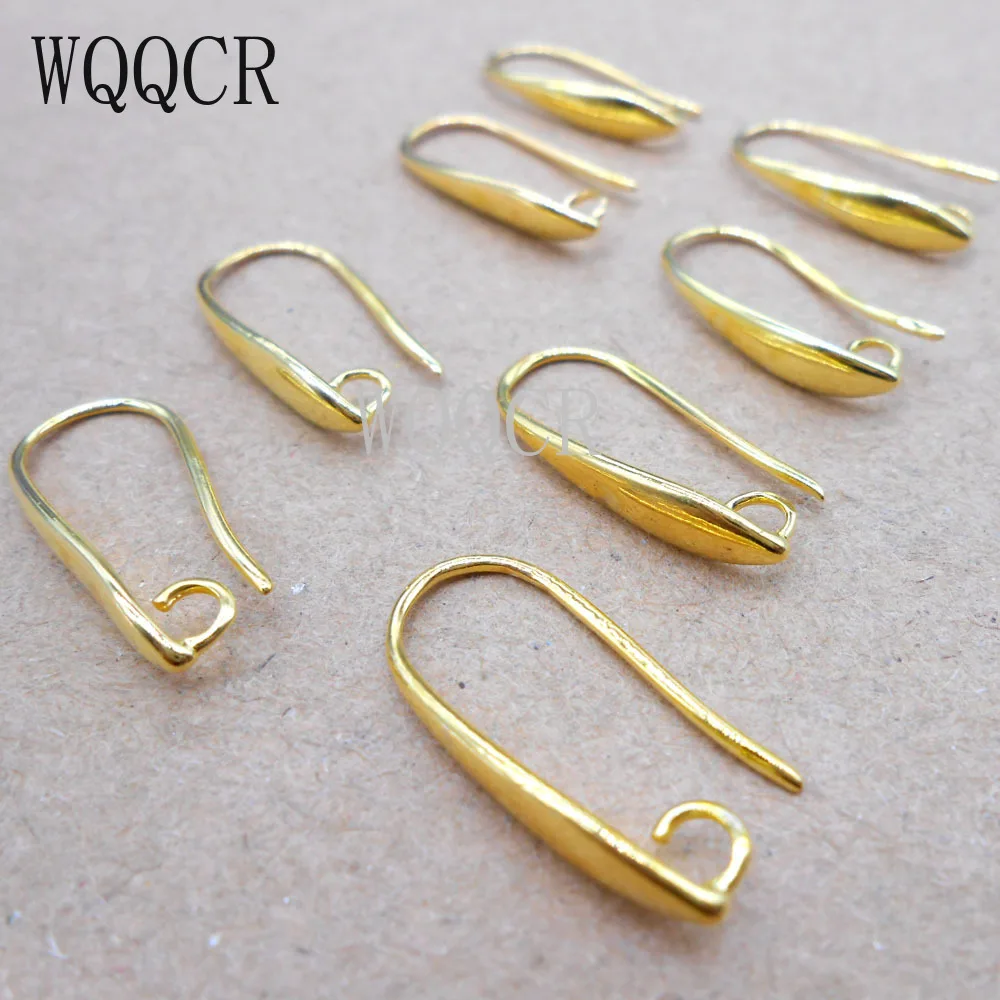 Серьги гвоздики из 18 каратного золота 10 шт./лот 2 цвета|gold earring findings|earring findingsdiy jewelry