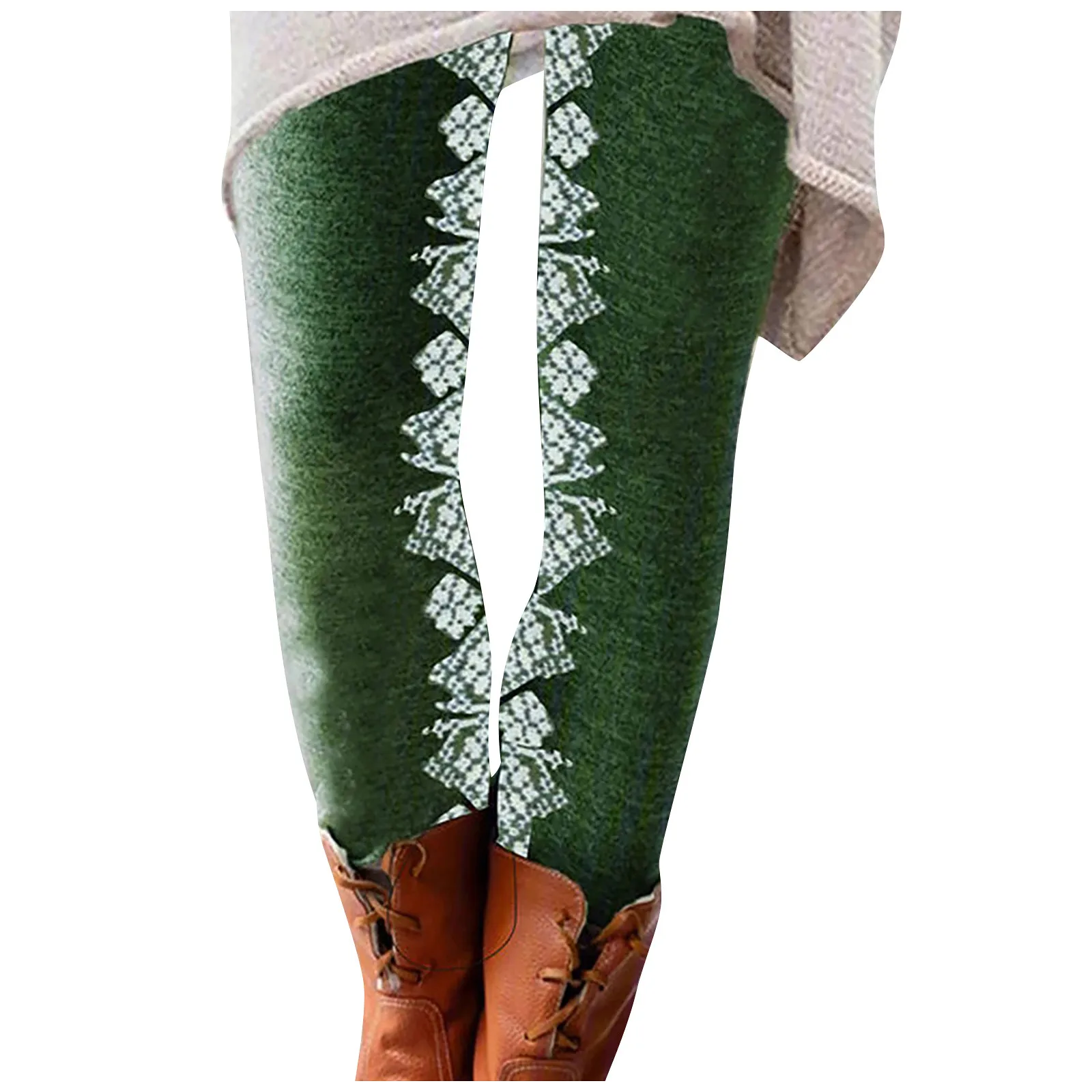 

Fashion Legging Women's Geometric Printed Elastic All-match Slim Casual Long Boot Pants Leggings High Waist Trousers