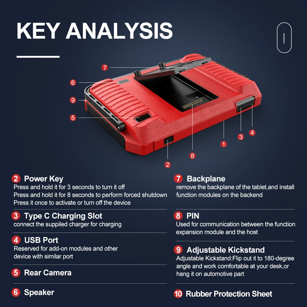 

ANCEL DS700 Diagnostic Tools Full System Automotive Tool Professional ECU Coding Active Test OBD2 Automotive Scanner Free Ship