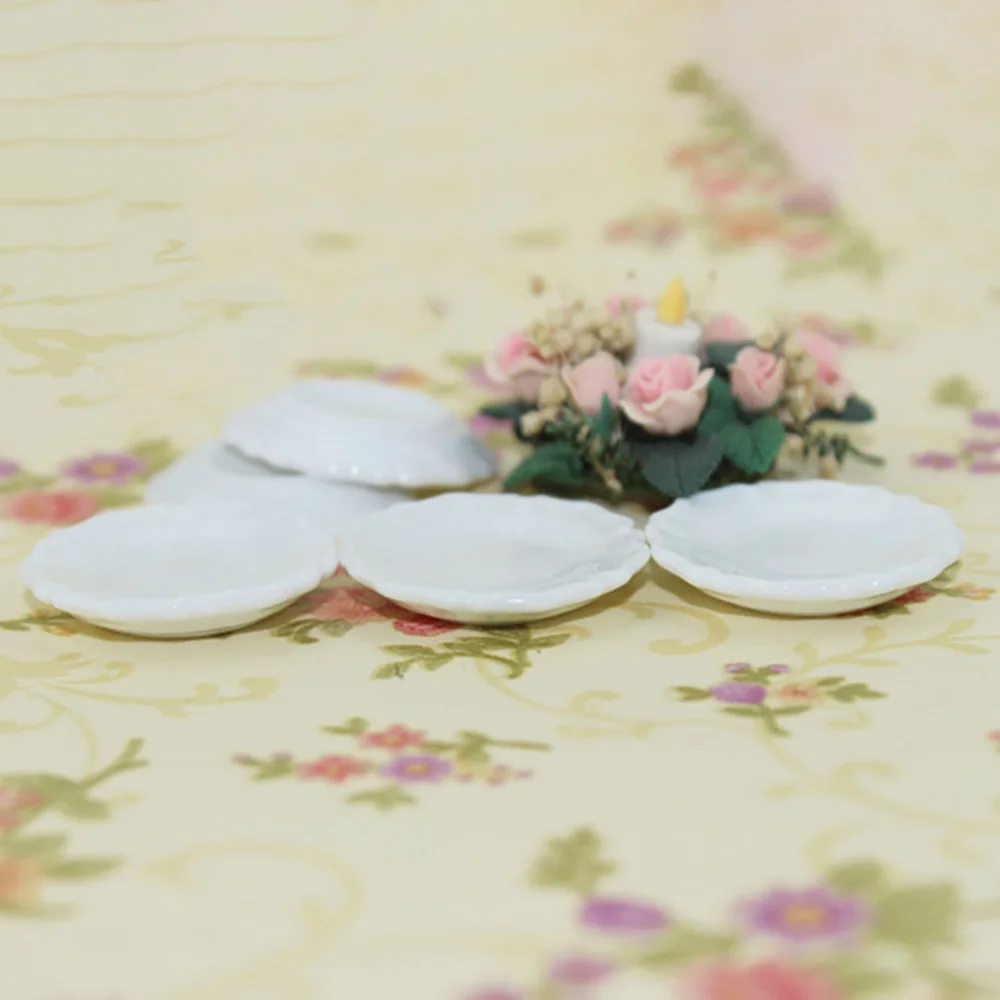 3 шт. 1/12 кукольный домик миниатюра аксессуары мини керамические пластины