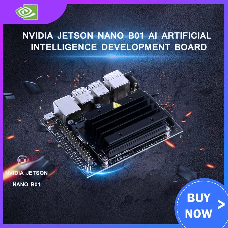 Плата для разработки искусственного интеллекта NVIDIA Jetson Nano B01 AI 2CH CSI | Компьютеры и