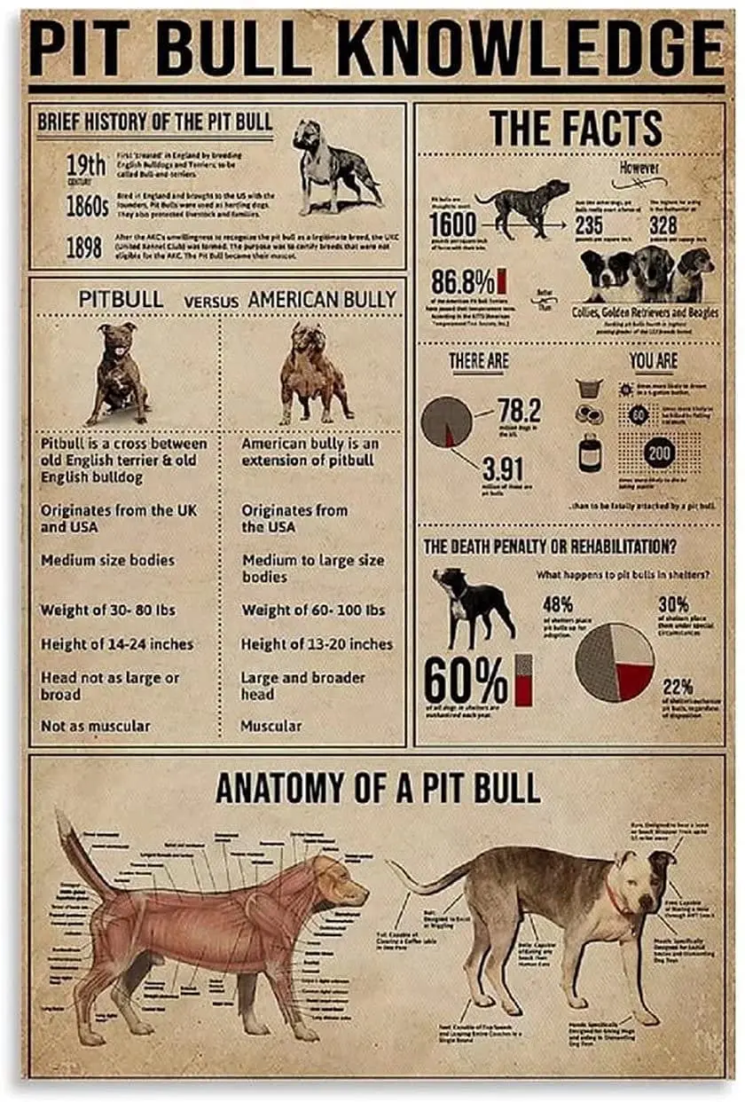

Винтажные металлические знаки из олова, знания о щенках, знания о щенках, знания о питбуле, подходят для дома, гаража, детской бары, фермы, стр...