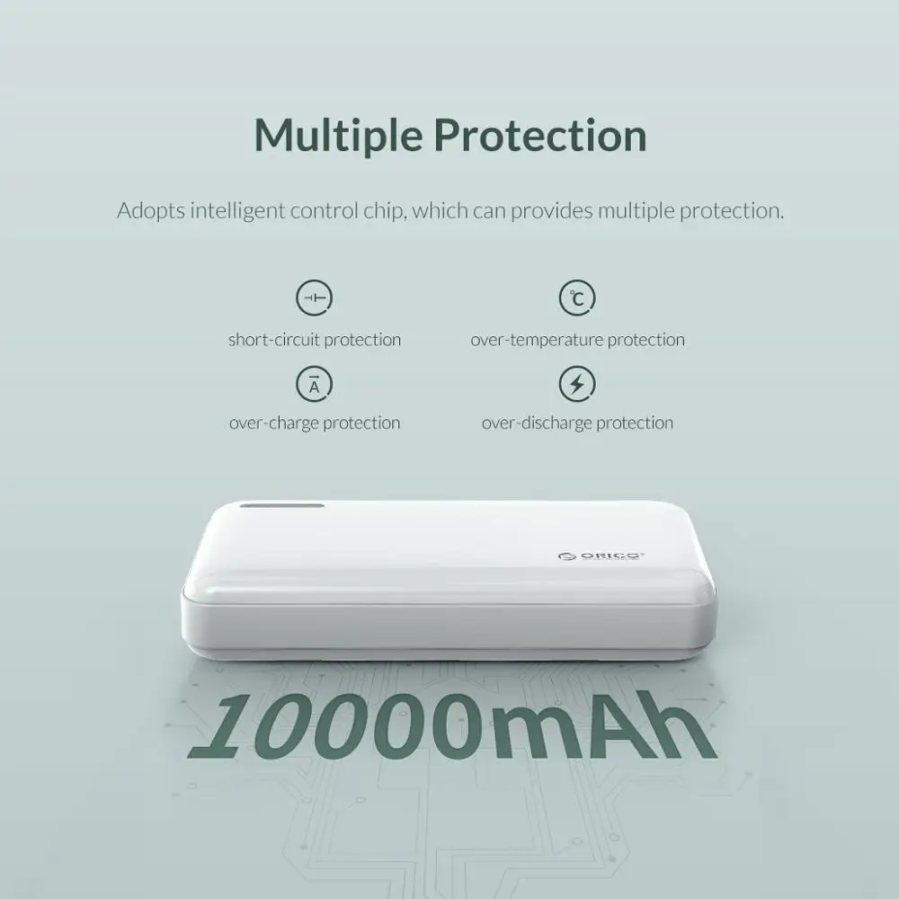 Портативный внешний аккумулятор ORICO 10000 мАч USB Type C для iphone Xiaomi|Внешние