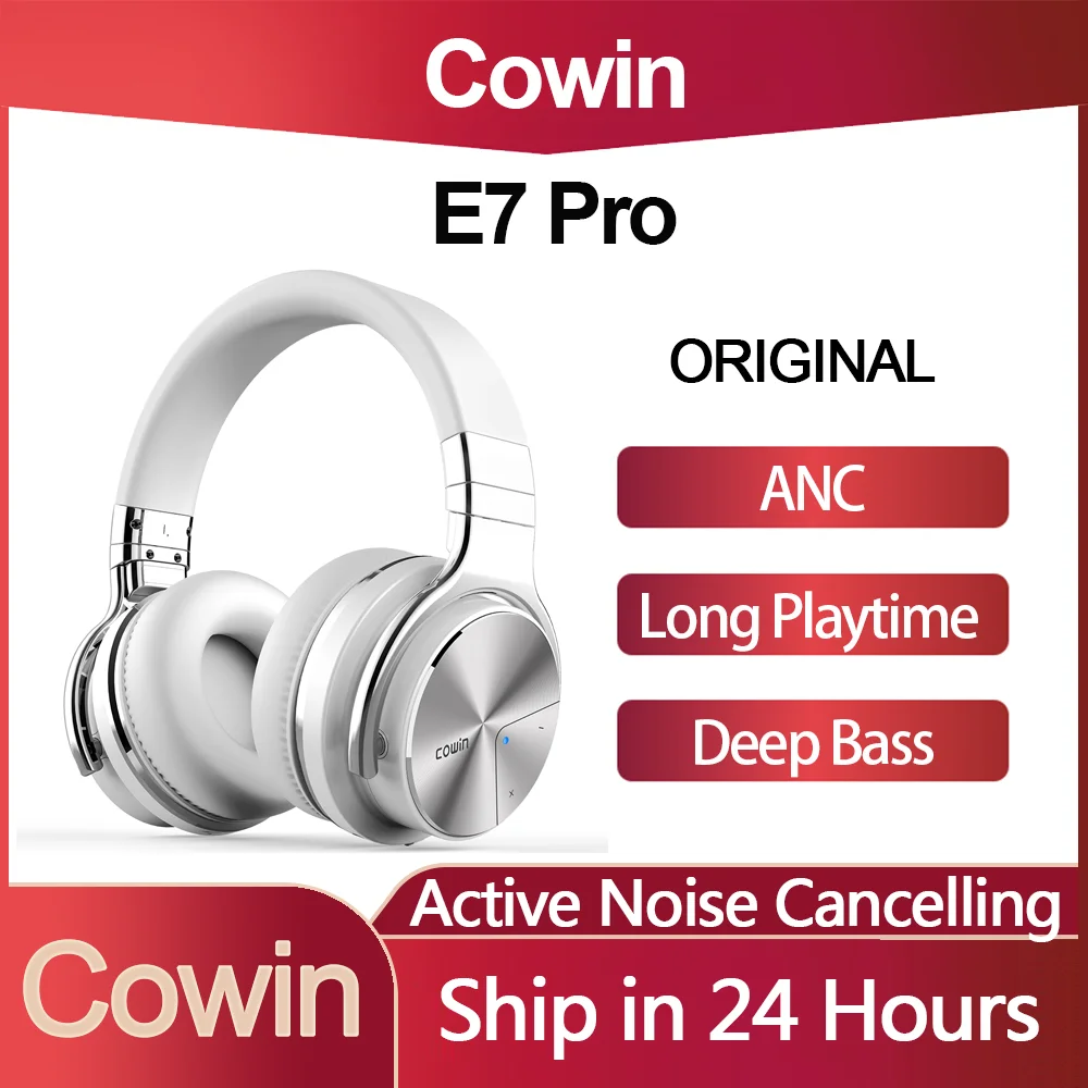 

TWS-наушники Cowin E7 Pro с активным шумоподавлением и поддержкой Bluetooth