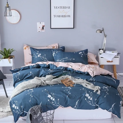 

HOT Sale Fashion Printing Double king queen Pattern Bedding sets Duvet cover Flat sheet