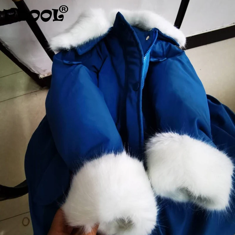 

2021 Winter Girls Fur Collar Jackets Children Warm Cotton Padded Coats Baby Kids Princess Thickening Warm Outwear