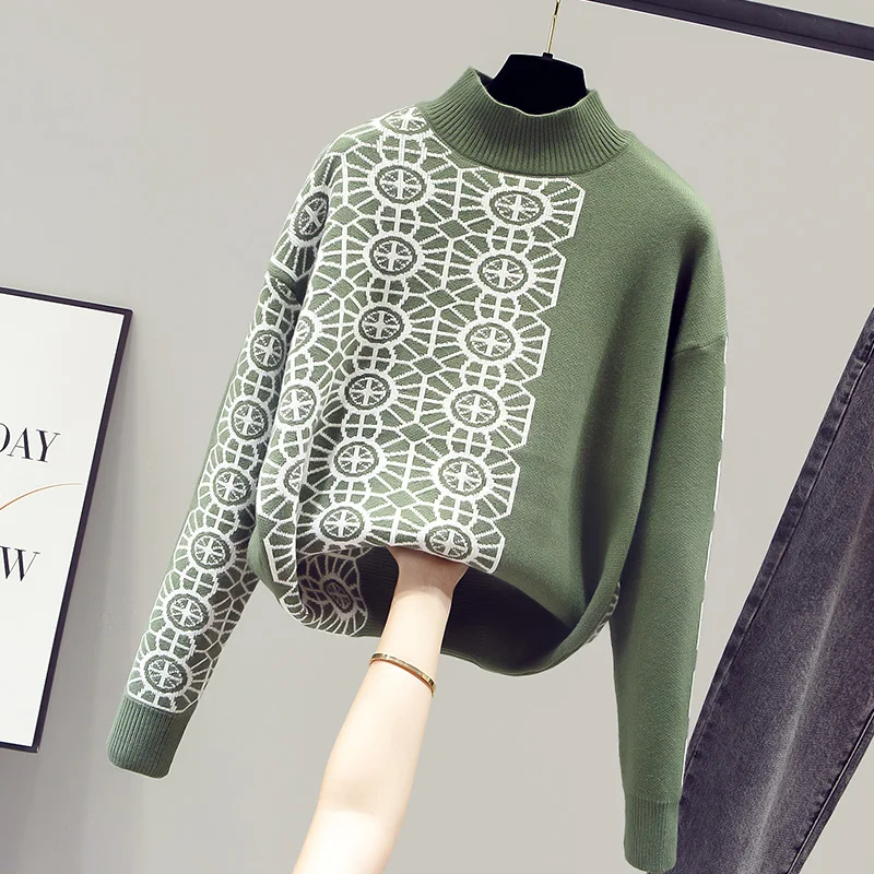 Повседневный базовый вязаный свитер FINEWORDS в классическом Корейском стиле