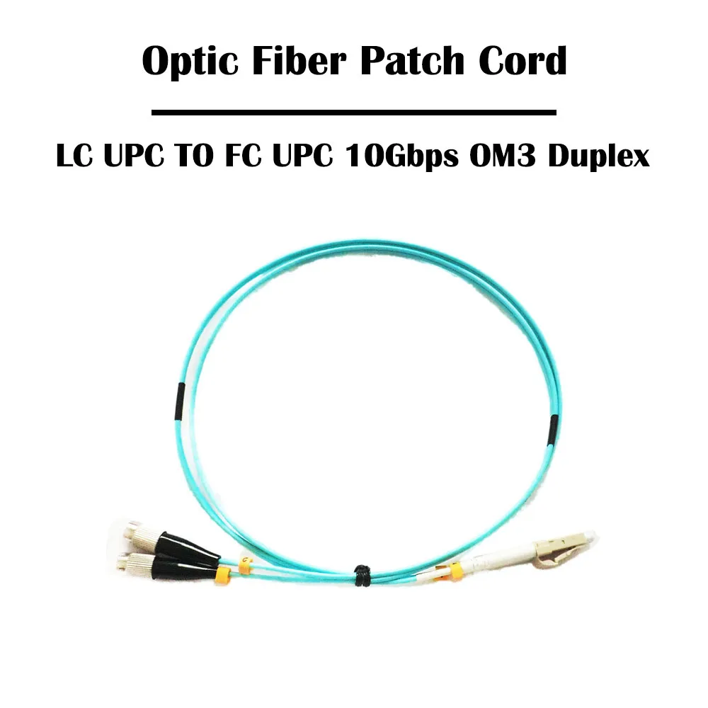 10 шт. дуплексный волоконный патч корд 2 0 м LC UPC до FC Гбит/с OM3/ 40 OM4 мм 50/125 мм|fiber patch