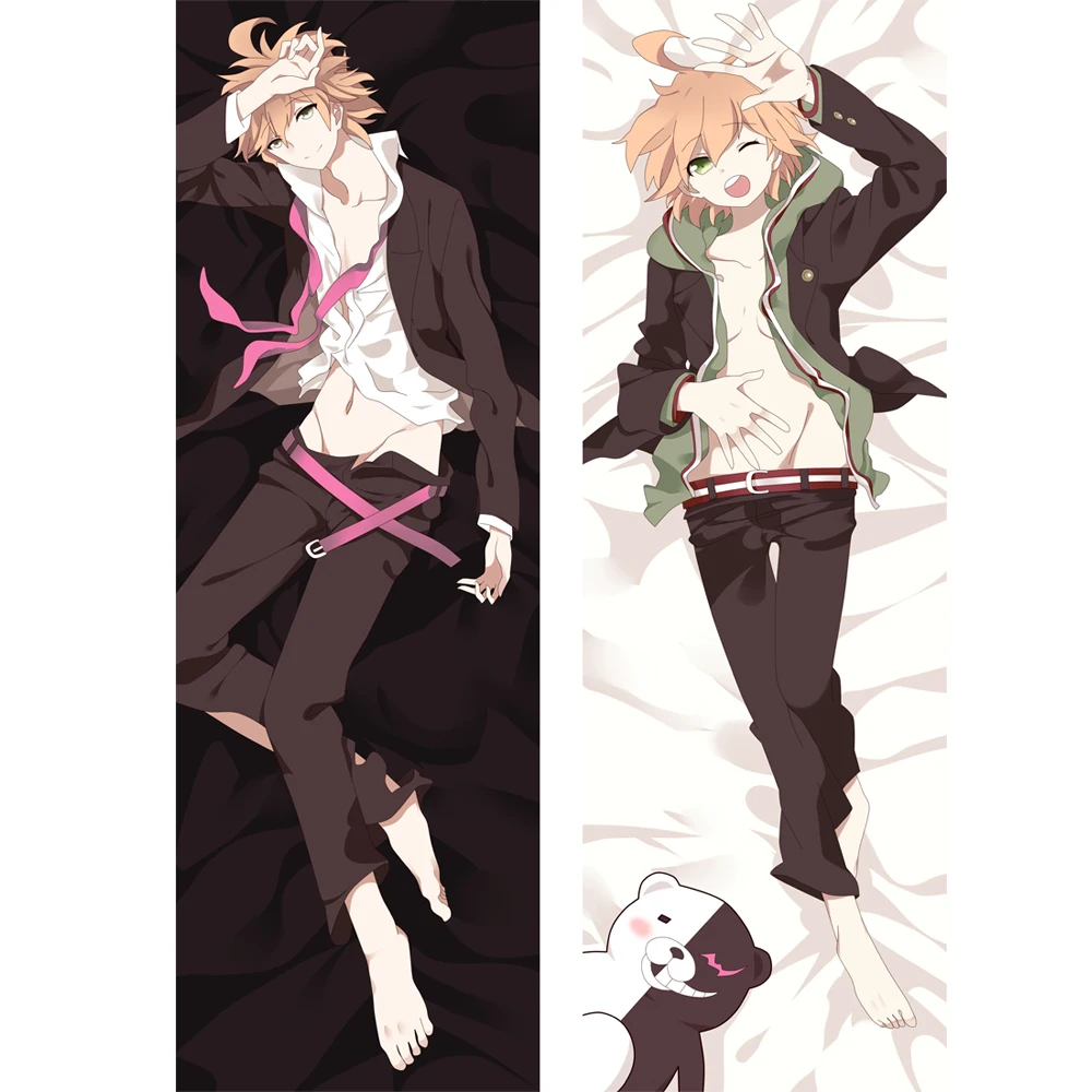 

Anime Danganronpa Naegi Makoto Dakimakura Hugging Body Pillow Case Dangan Ronpa Male Otaku Throw Bedding Pillow Cover