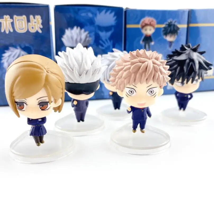 

Japan Anime Jujutsu Kaisen Key Chain Cosplay Badge Cartoon Cute Itadori Yuji Toy Gojo Satoru Doll Comicon Gift
