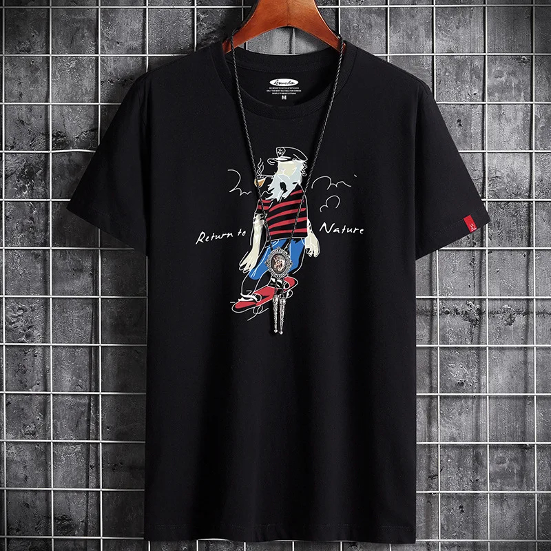 

Anime T-shirt Harajuku Alternative Summer Gothic Streetwear Clothes Punk Graphict Shirt for Men 2022 Hip Hop Oversized T Shirt