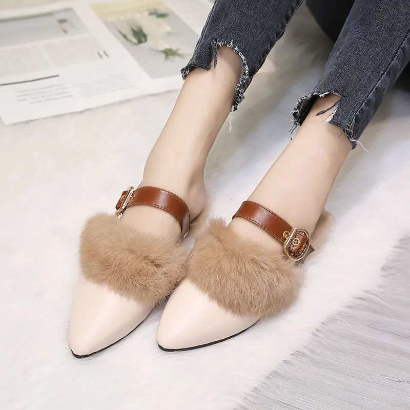 

2020 New Fashion Plus Size Slipper Indoor Slipper Shoes for Women Casual Shoes Round Toe Flush Winter Casual Slipper