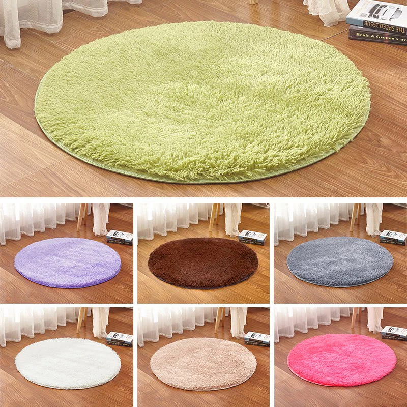 Круглые коврики INS для гостиной спальни ворсистые в скандинавском стиле домашний