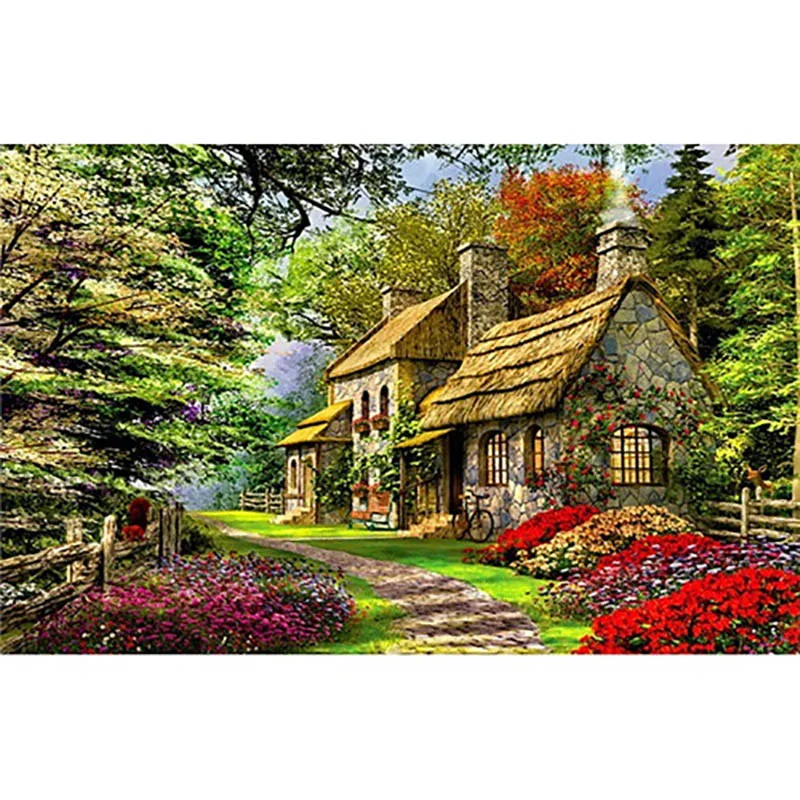 Landscape 14 Картина с пейзажем, Раскраска по номерам, картины с номерами, картины на холсте - Цвет: Landscape 14