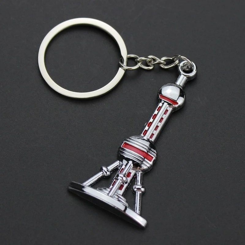 Шанхай Восточный жемчуг башня брелок металлический дорожный Сувенирный