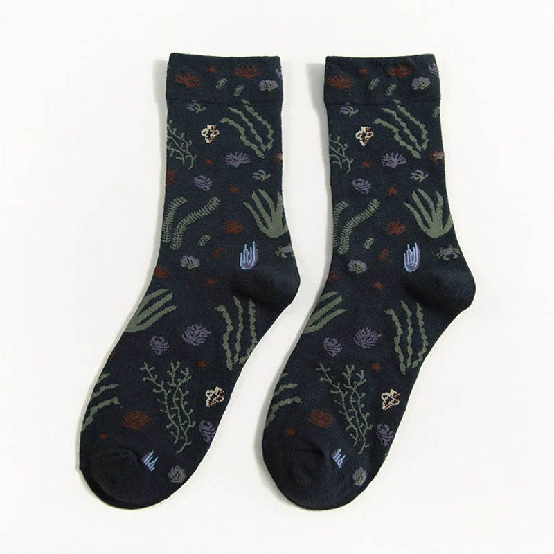 Street Socks 07 Уличная одежда для скейтборда, новинка, корейские забавные зимние спортивные женские хлопковые милые Мультяшные носки, теплые сумасшедшие короткие счастливые носки для женщин и мужчин - Цвет: Street Socks 07