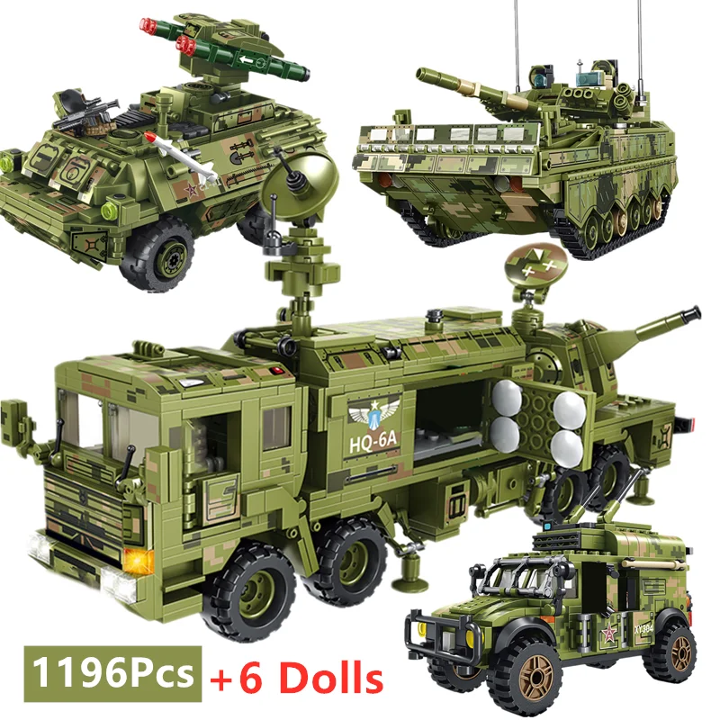 Блоки SEMBO модель военного танка Panzer строительные блоки техническая машина WW2