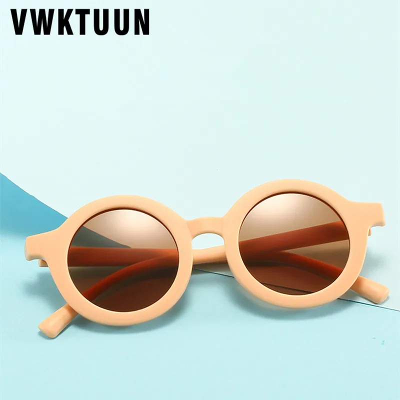 

VWKTUUN Sunglasses Boys Girls Vintage Round Sun Glasses For Child Party Glasses Outdoor UV400 Children Eyewear