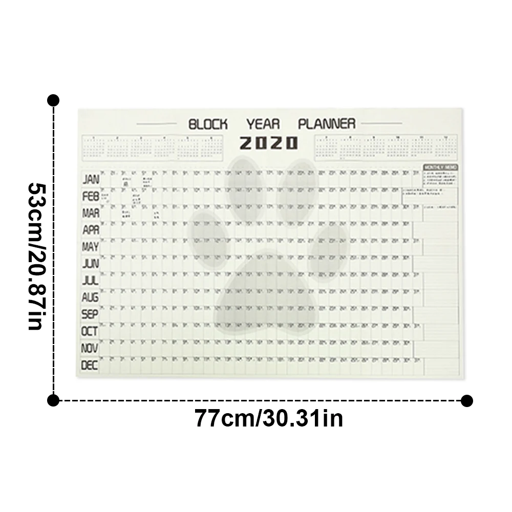1 шт. 2020 календарь настенный 365 дней обратного отсчета Новое поступление для школы