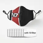 Маска N7 Вертикальная многоразовая моющаяся с фильтрами для мужчин и женщин