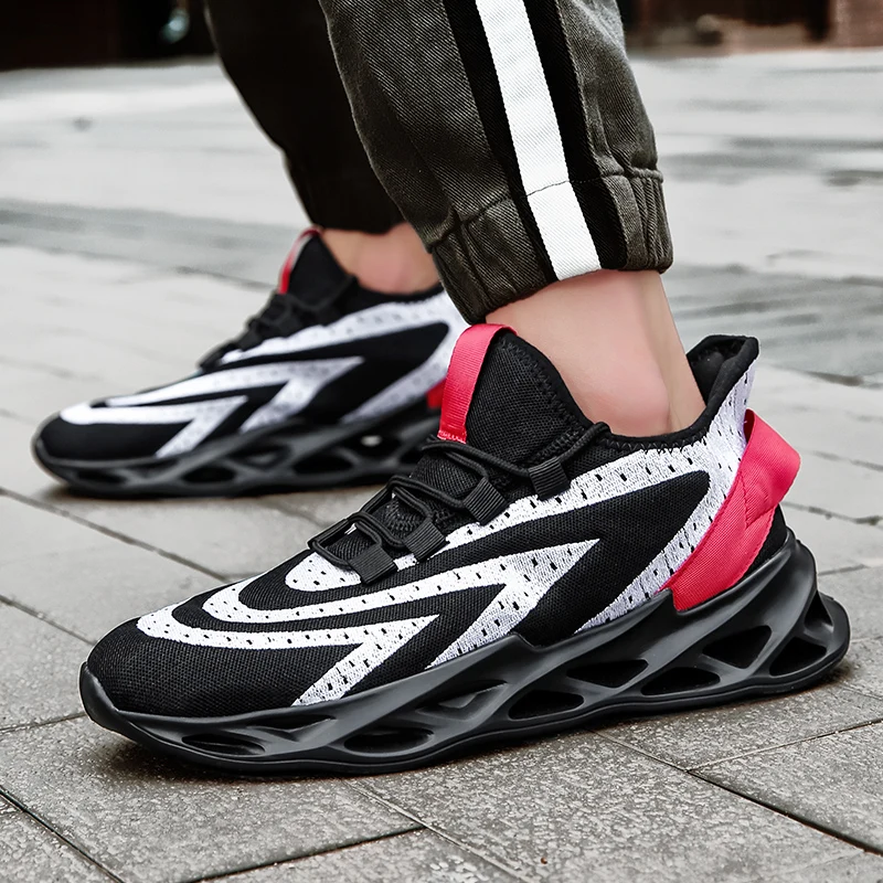 

Hot Sale Lightweight Running Shoes Breathable Mesh Outdoor Men Sneakers Lace-Up Mens Gym Shoes Zapatillas De Deporte Sneakers