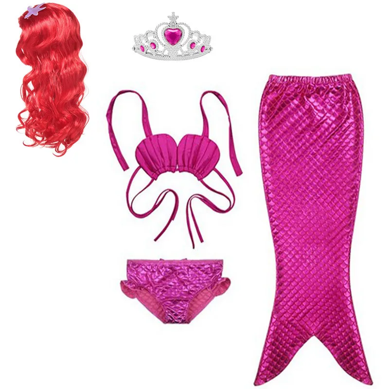 Костюм женский летний из 3-5 предметов праздничный купальник-бикини с хвостом