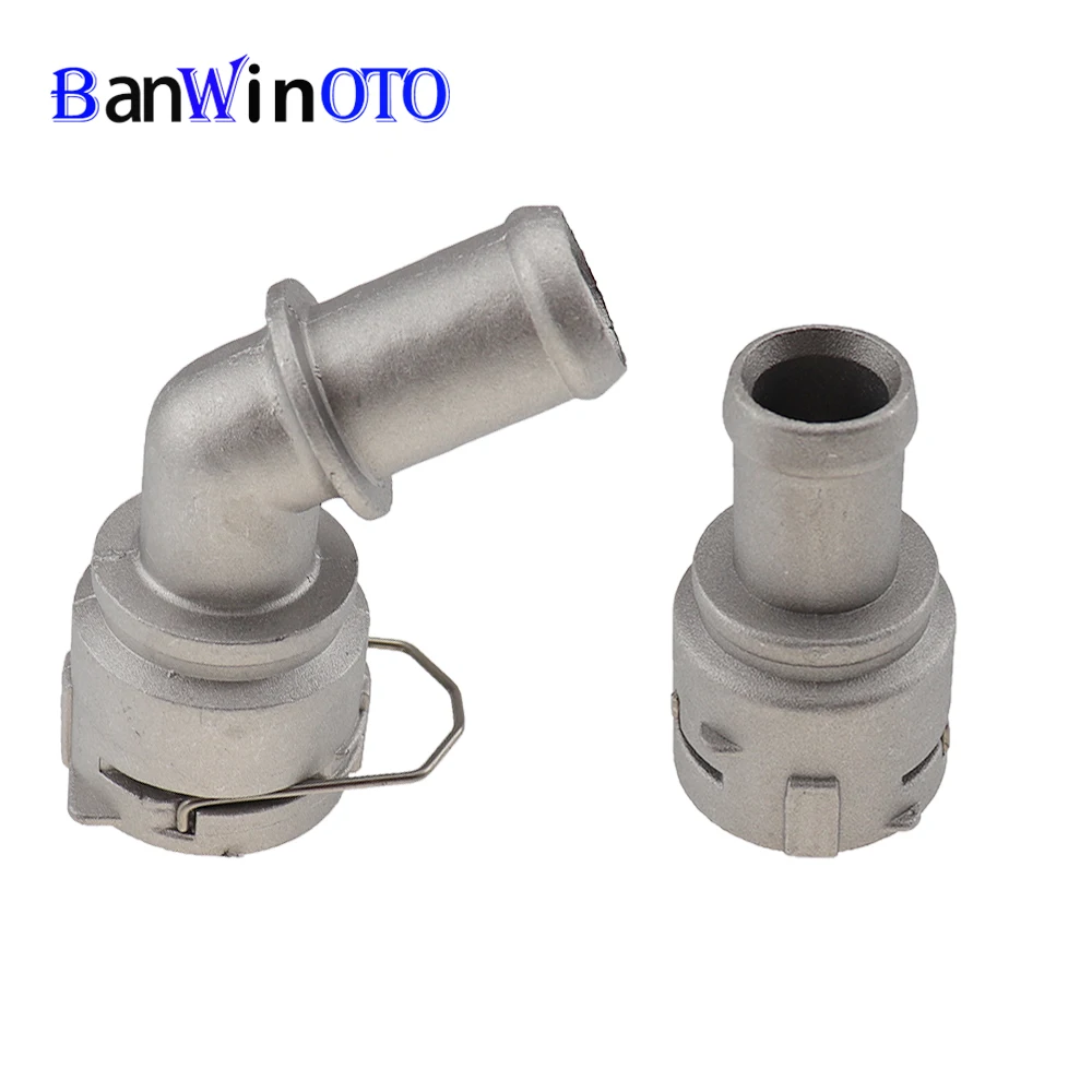 Алюминий 1J0122291D 1 комплект быстрый соединитель охлаждающая жидкость фланец для шланга муфта трубы для Audi TT VW Jetta MK4 Golf 3B0122291B