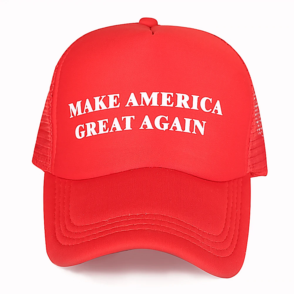 Бейсболка красная хлопковая кепка Mam Make America Great Again сетчатая Детская