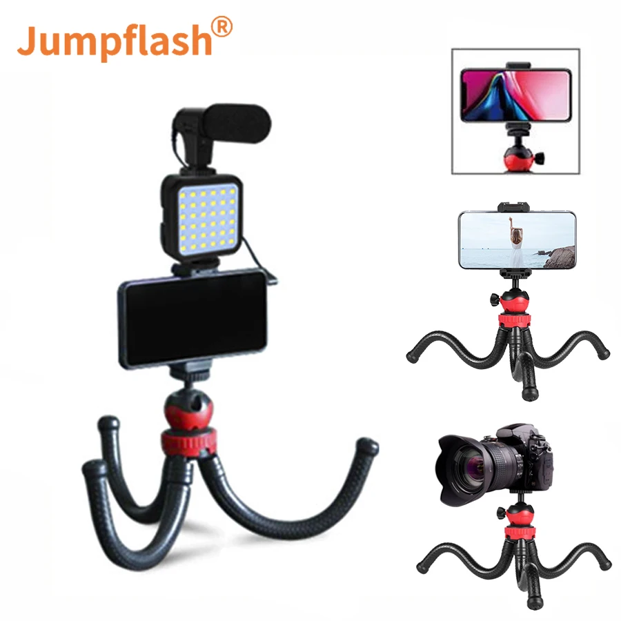 Наборы для видеосъемки Jumpflash держатель телефона Трипод 6500K светодиодный мини