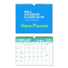 Настенный календарь 2021-2022, календарь на 18 месяцев, 21-декабрь. 2022 двухпроводные подвесные крючки с линейными блоками 15x12 дюймов