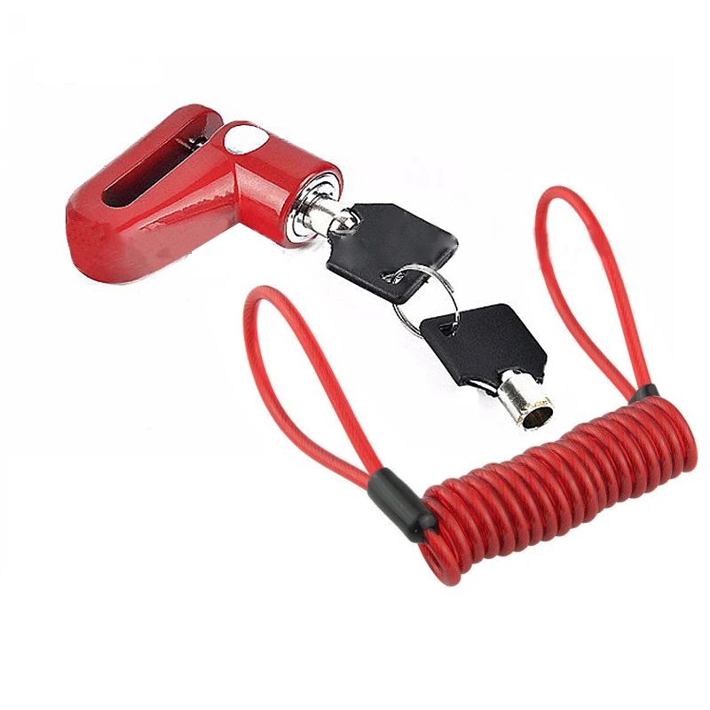 Anti-Theft Disc Brakes Lock with Steel Wire for Xiaomi Mijia M365 Electric Scooter Skateboard Wheels Lock Disc Brake Kickscooter