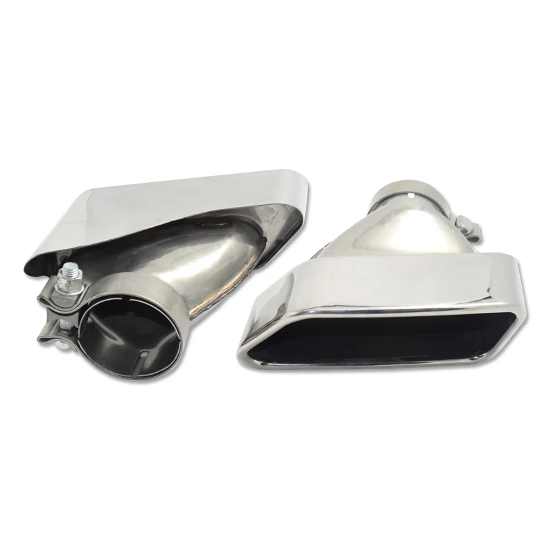 1 пара двойных наконечников для глушителя из нержавеющей стали выхлопная труба с