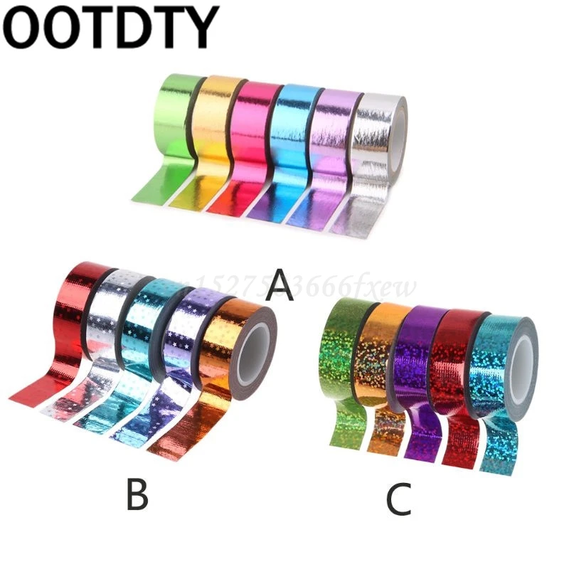 Художественное гимнастическое украшение голографическая Блестящая лента