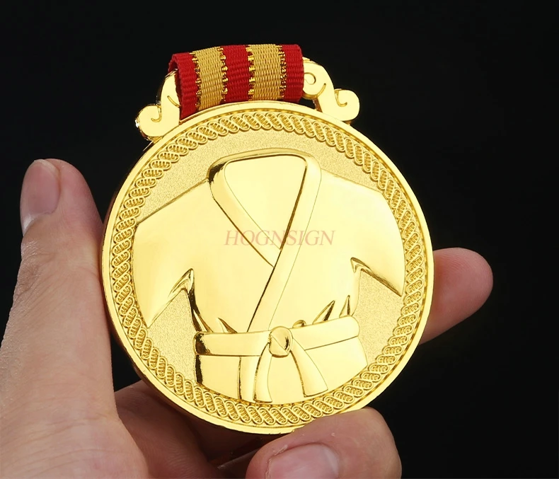 Чемпион трофей металлическая медаль Тхэквондо боевые искусства спортивные соревнования награда
