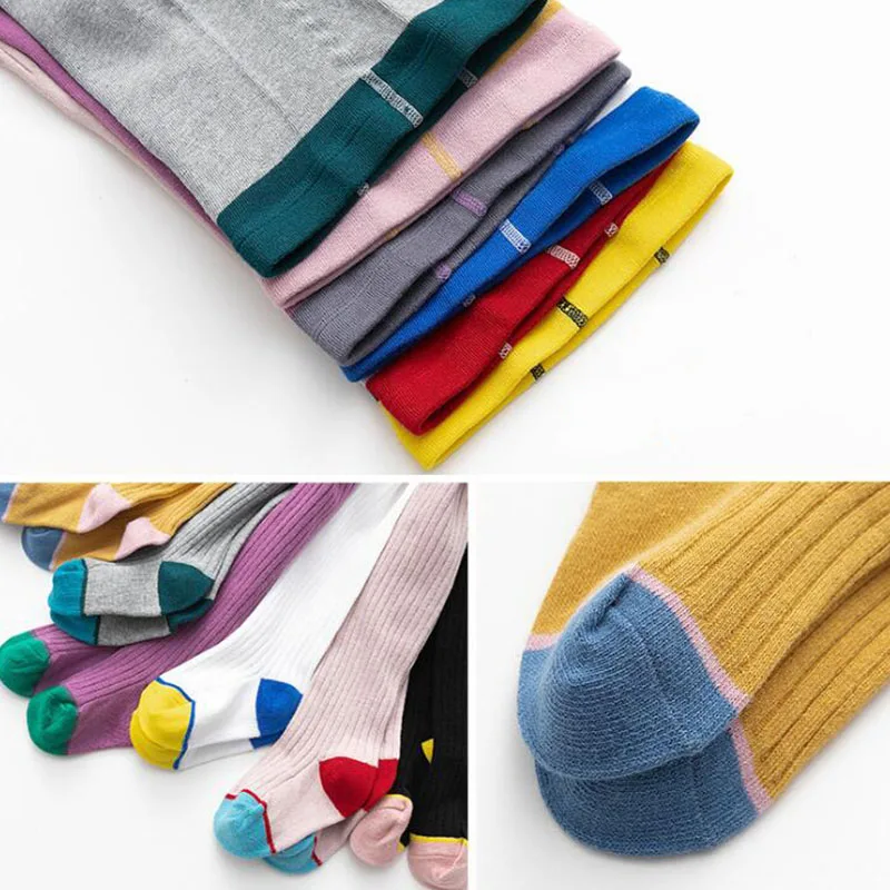 Girls Leggings Spring Autumn Tights For Children Splicing Pantyhose Cotton Stockings Toddler Kid Underwear | Мать и ребенок