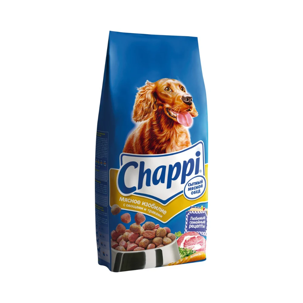 Корм для взр.собак CHAPPI Сытный мясной обед Мясн/изоб всех пород 15 кг / 2.5 |