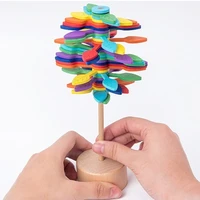 wooden rotating lollipop feys number series creative ornaments decompression toys gyro kinetic toy anxiety and stress relief