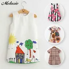 Melarioплатье для девочек; Коллекция 2022 года; Зимняя детская одежда; Детская одежда; Брендовое платье принцессы с рисунком для малышей; Сезон осень-весна; Вечерние платья